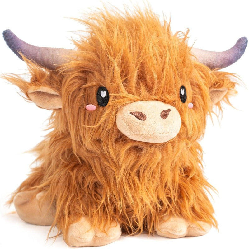 Hot SaleHighland Cow Microwavable 1.5lbs Unscented Heating Pad for Women and Cute Soft Cozy Pillow Plush Heatable Warm Stuffed Animals Kawaii Hot and Cold Plushie Toy Cow Gifts for Girls and BoysUS Warehouse