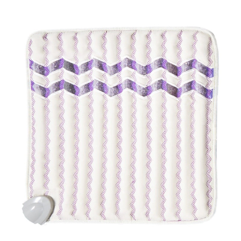 Far Infrared Heating Pad with Amethyst Gemstones & Negative Ions - 3-Speed Adjustable, 3-Color Modes (Purple/White/Black), 3-Level Intensity, 3-Color Temperature (Purple/White/Black), 3-Level Timer