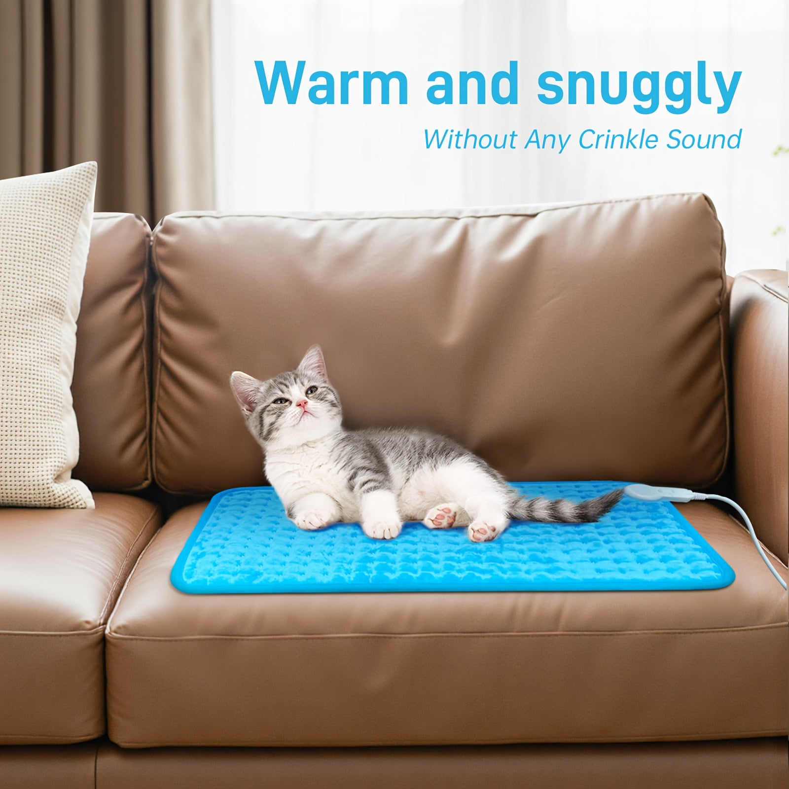 Electric Heating Pad, 4 Heat Setting, Auto Shut-Off, 12" X 24", Large Heating Pad, Heater for Bedroom, Bedroom Comfort, Therapeutic Heat, Minimalist Style, Contemporary Design, Safe Material, Easy to Clean, Portable Heater, Adjustable Heat Setting, Home