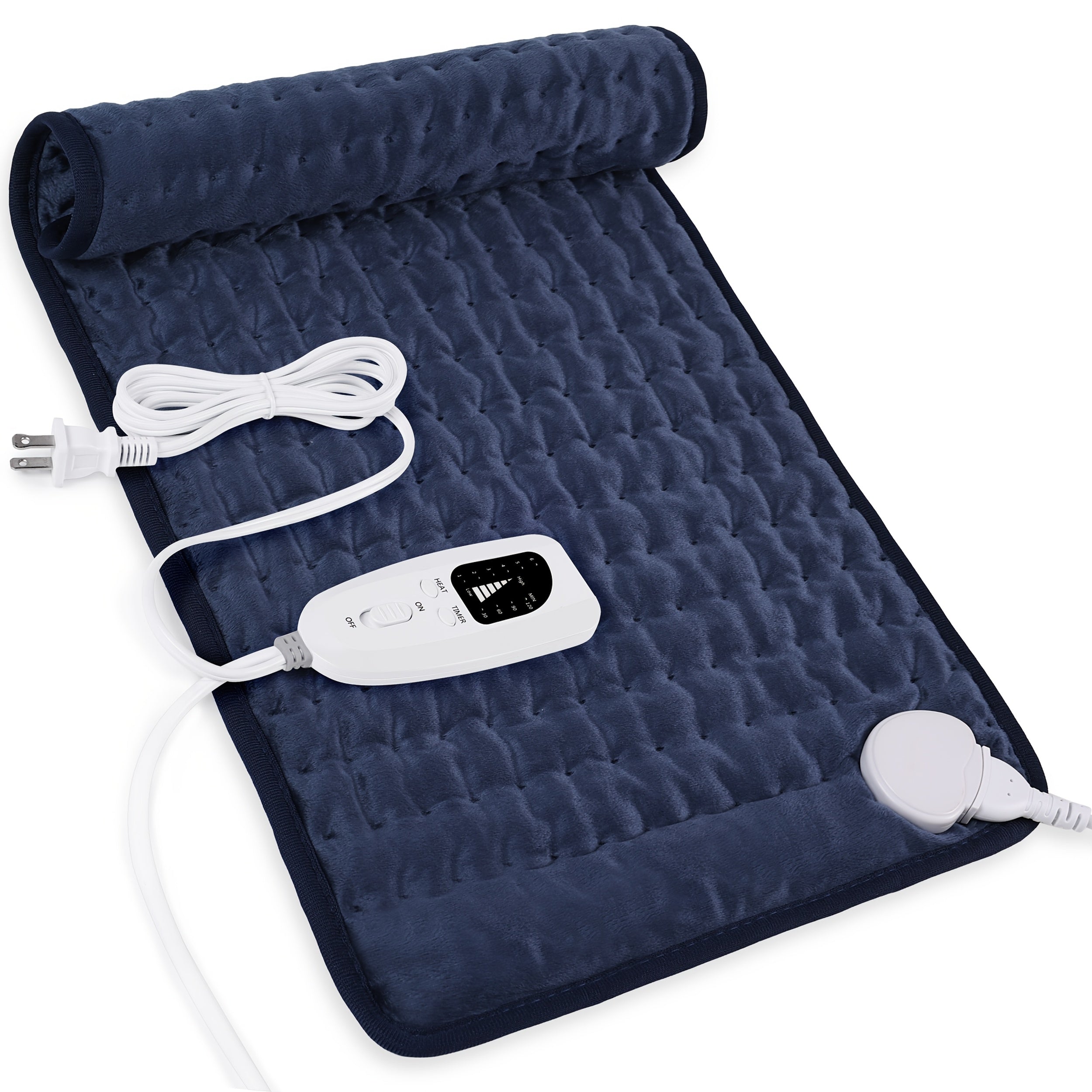 Extra Large Soft Velvet Heating Pad with 6-Speed Temperature & Timer Control - Portable Comfort for Neck, Back, Shoulders, Knees, and Legs - Purple, Perfect Gift for Birthdays and Holidays, Therapeutic Heating Pad | Plush Surface Pad | Nonskinfriendly