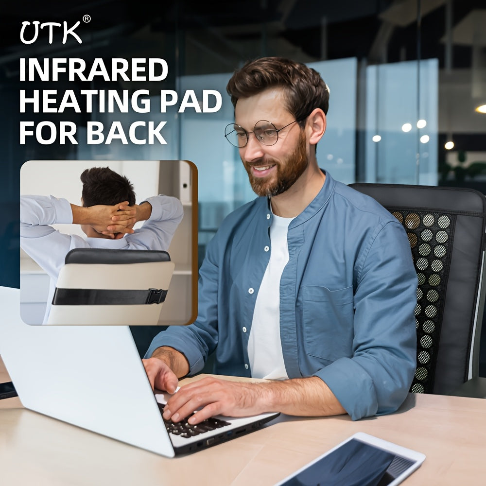 UTK Heating Pad for Back, Heating Pad, Smart Controller with Memory Function, Auto Shut Off And Travel Bag Included, Small Pro, Best Gift for Your Lovers