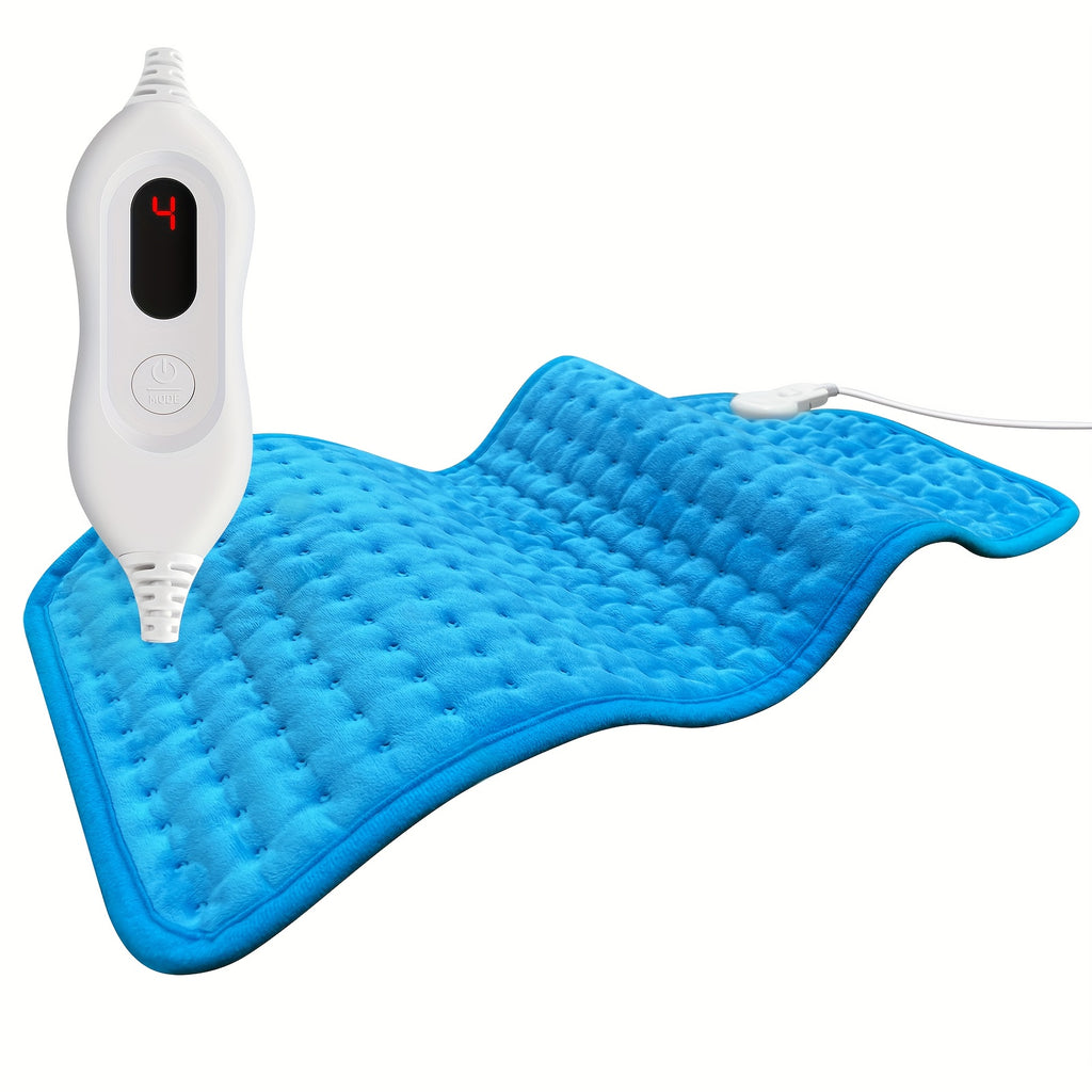 Electric Heating Pad, 4 Heat Setting, Auto Shut-Off, 12" X 24", Large Heating Pad, Heater for Bedroom, Bedroom Comfort, Therapeutic Heat, Minimalist Style, Contemporary Design, Safe Material, Easy to Clean, Portable Heater, Adjustable Heat Setting, Home