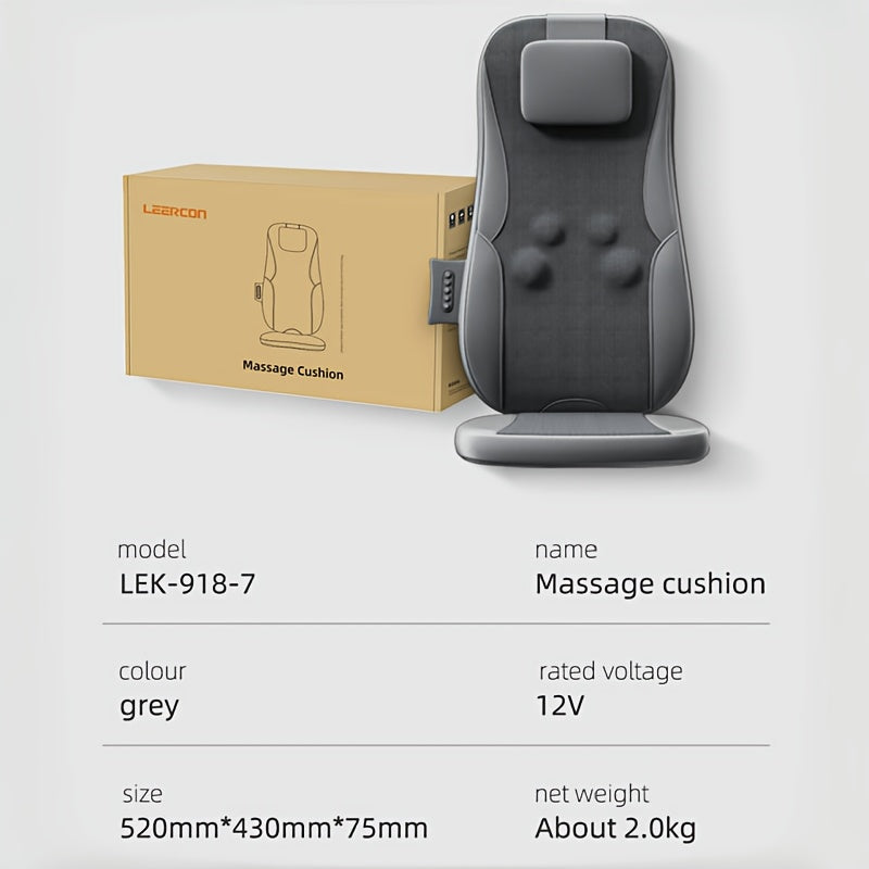 Neck And Back Heating Kneading Massager. A Rolling Kneading Massage Pad, Perfect for Home Or Office Use. This Portable Pad Lets You Relax Your Whole Body Anytime, Anywhere, Making It An Ideal Choice for Gifting to Parents And Friends.